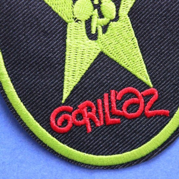 🎨 Gorillaz Iron-On Patch – Green / Red / Black (3” x 4”) - Picture 3 of 5